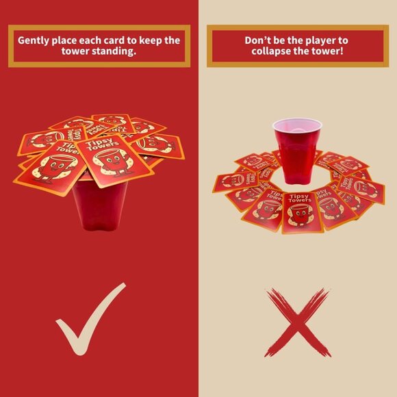 Tipsy Towers™ – Card Game for Adults – Party Game - Picture 7 of 8